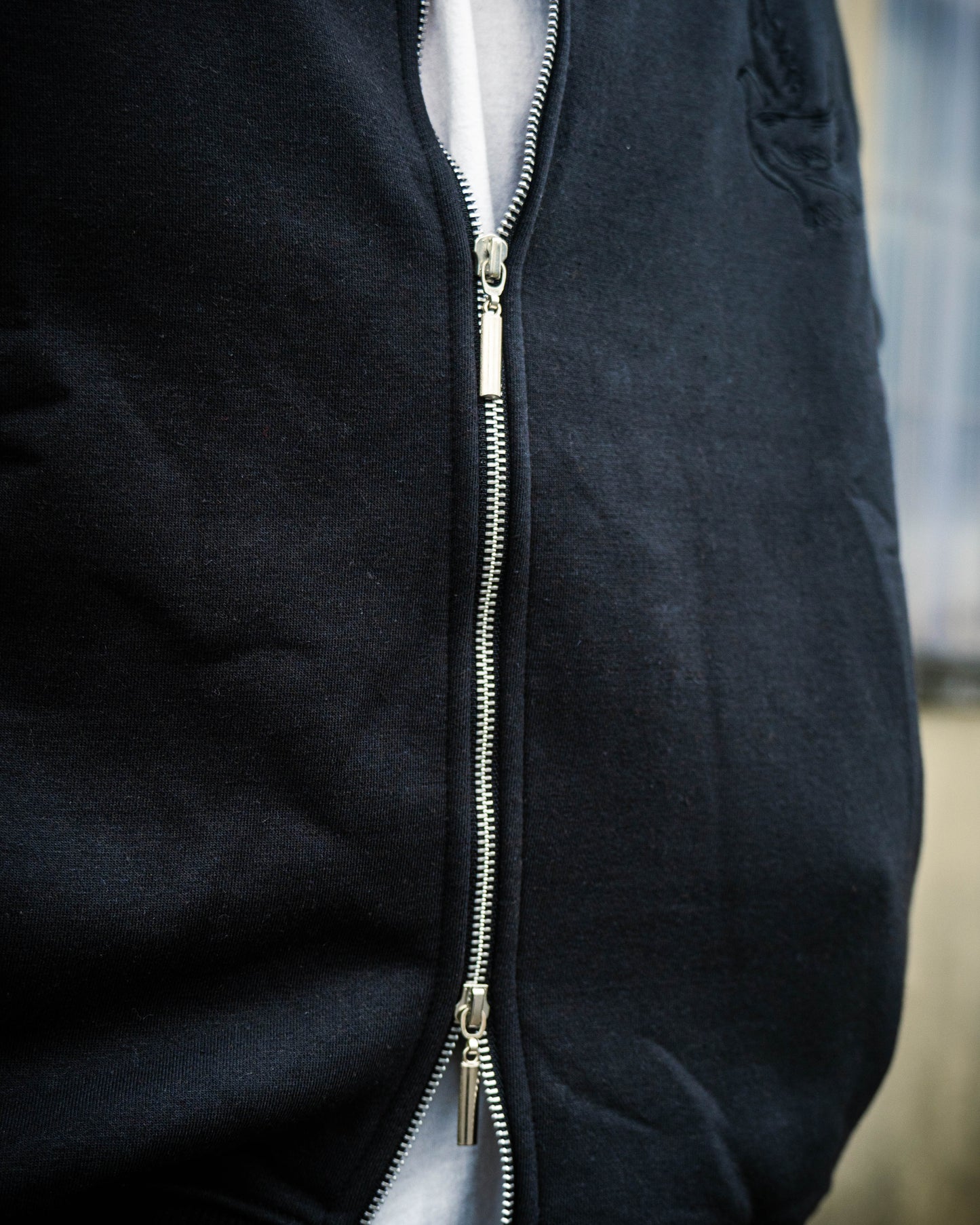 Holy Ghost Zip Up Crew Neck - Purple