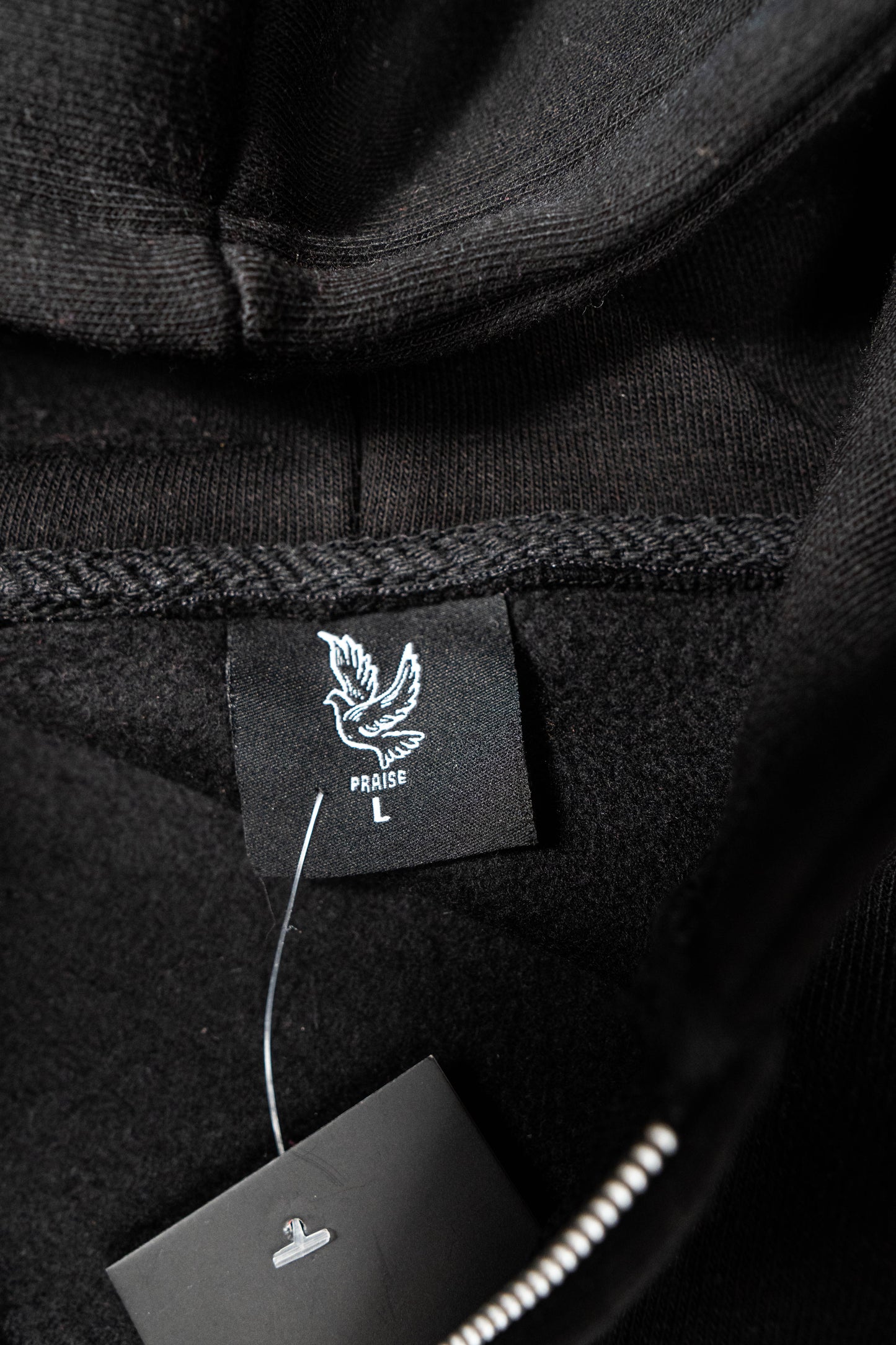 Praise Zip Up Hoodie – Black