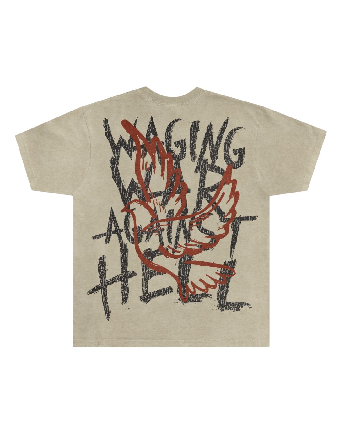 Waging War AGAINST HELL Tee - Off White