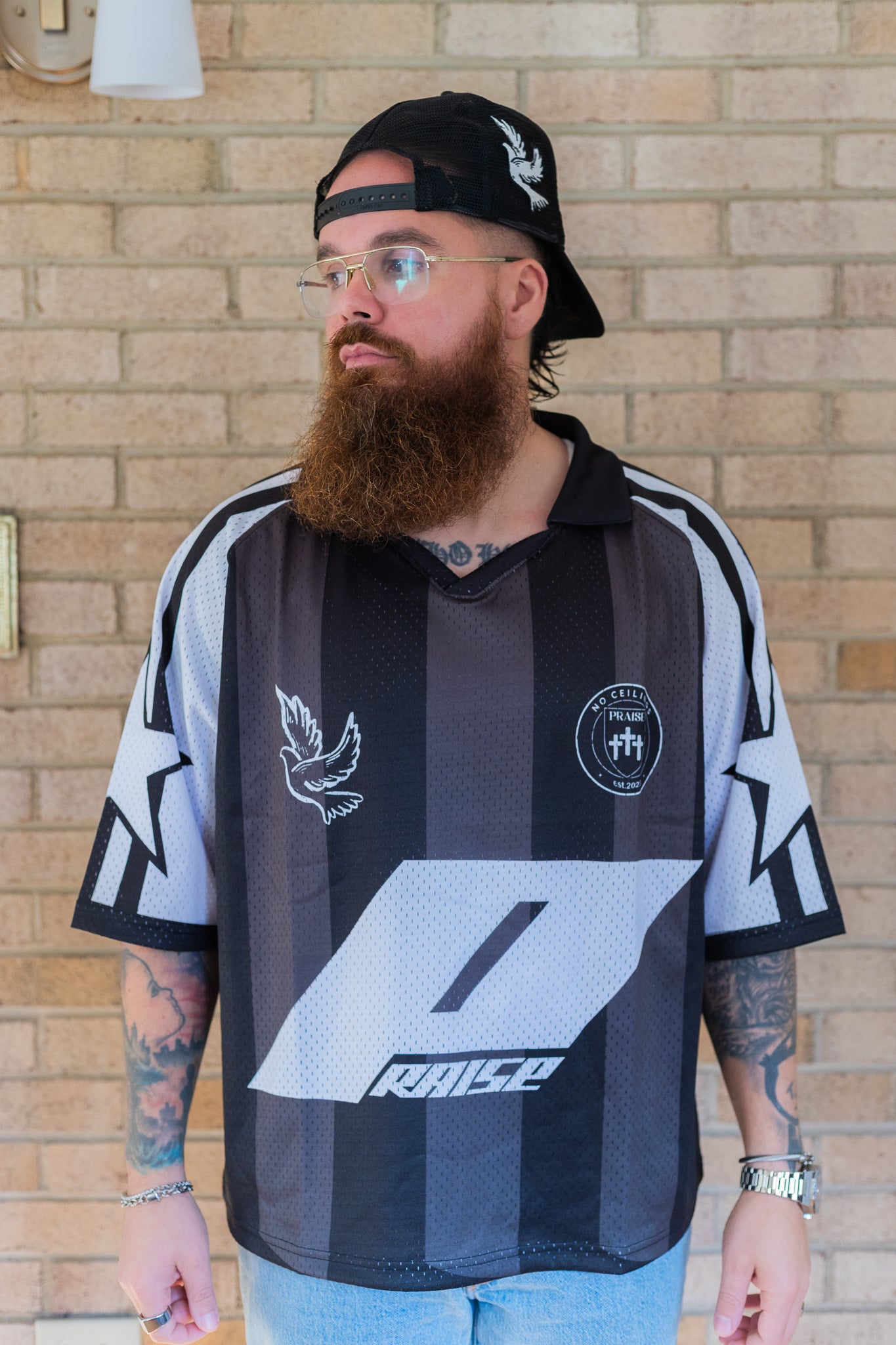 "Cristo" - Black & White Jersey