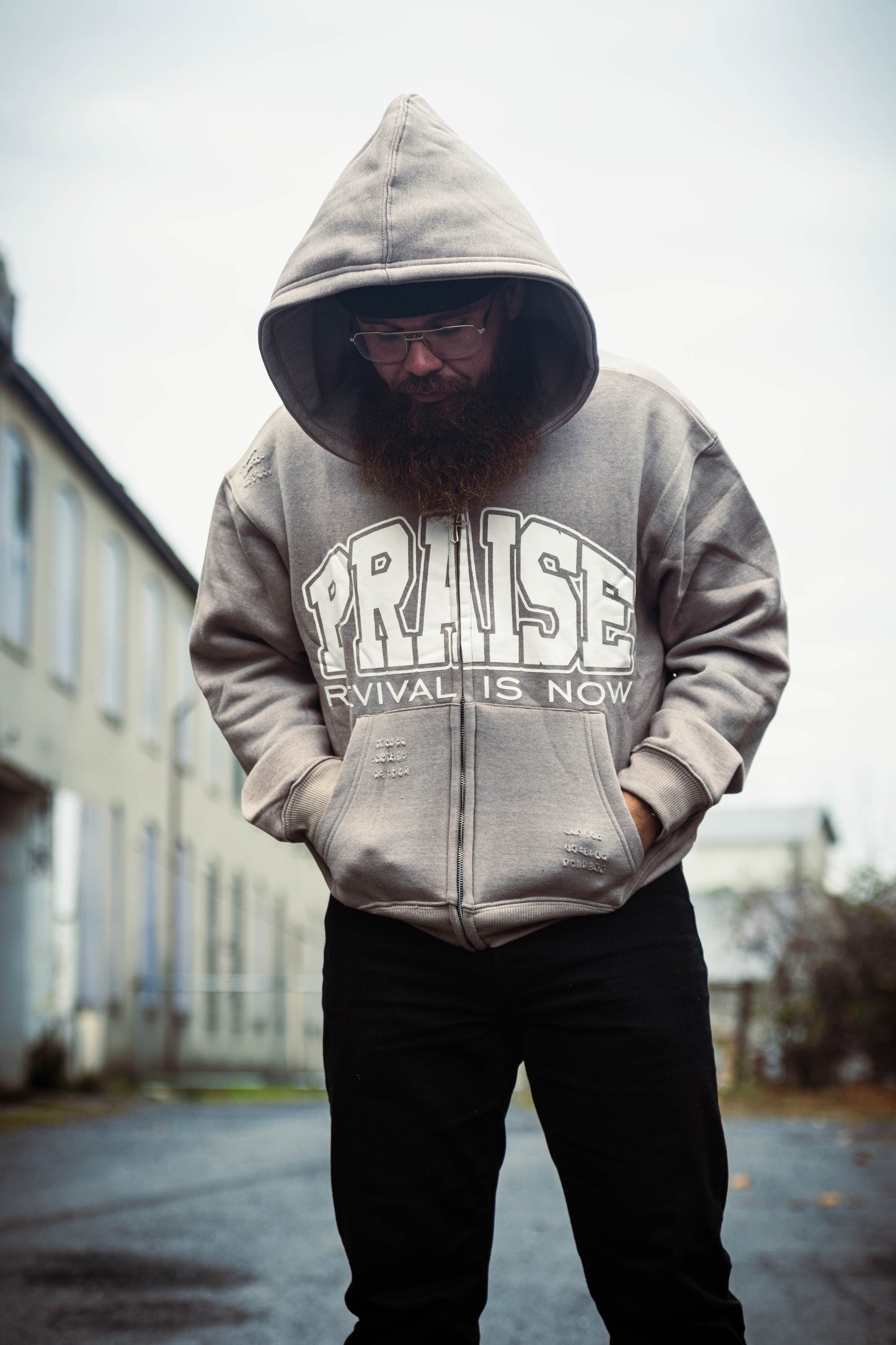 Revival Zip Up Hoodie – Grey