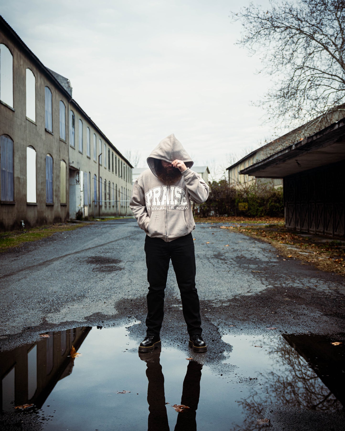 Revival Zip Up Hoodie – Grey