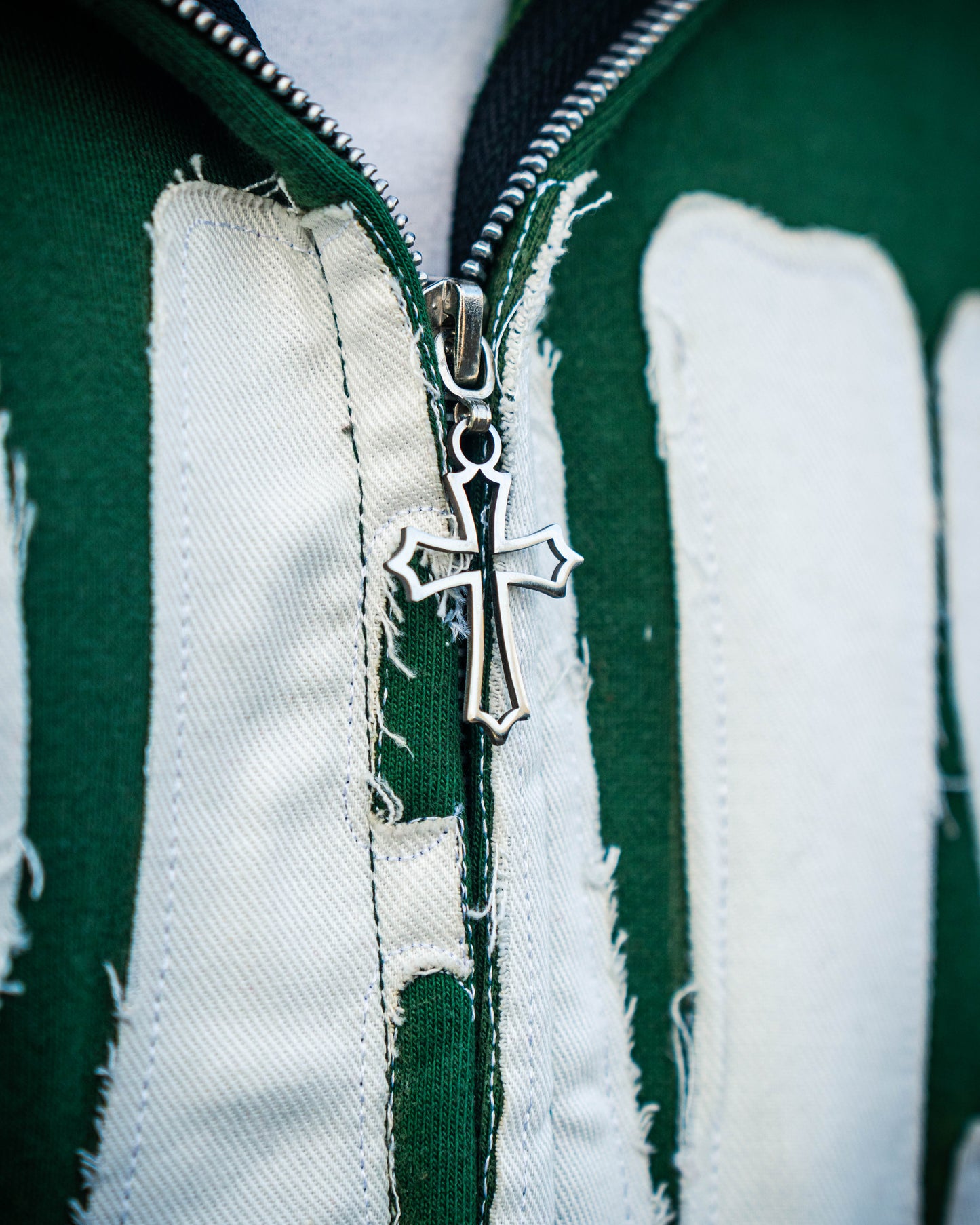 " Praise " Zip Up Hoodie – Hunter Green