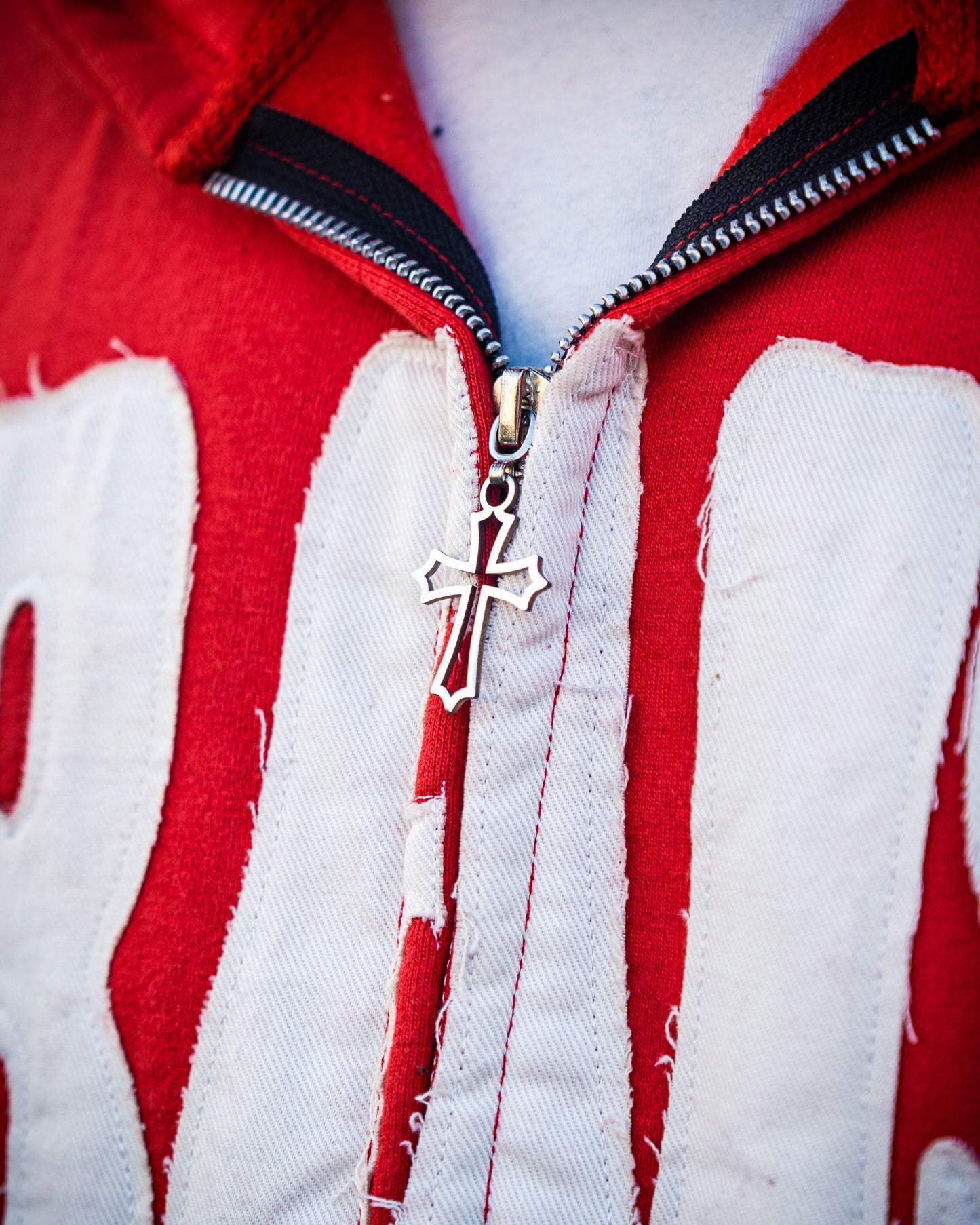 Praise Zip Up Hoodie – Red
