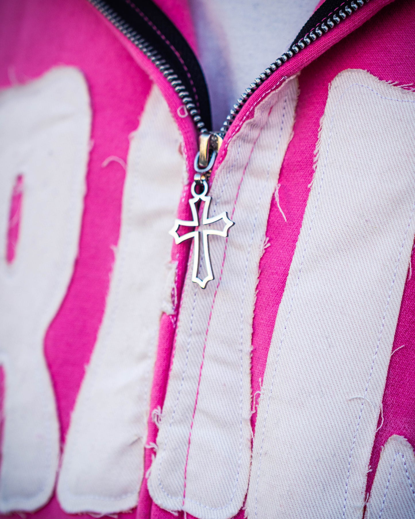 " Praise " Zip Up Hoodie – Pink