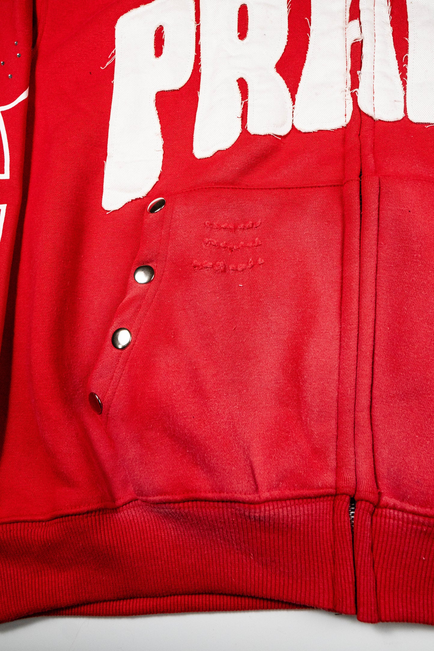 Praise Zip Up Hoodie – Red