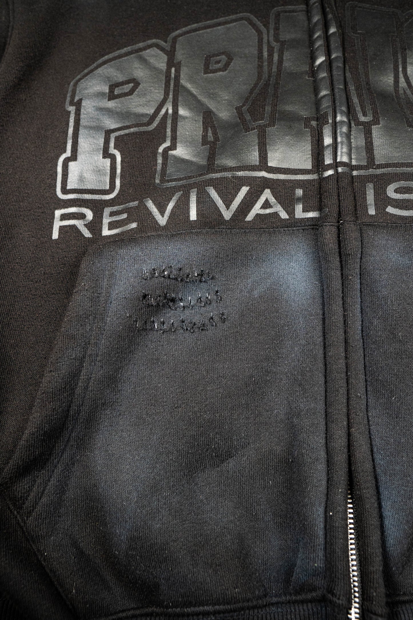 Revival Zip Up Hoodie – Black