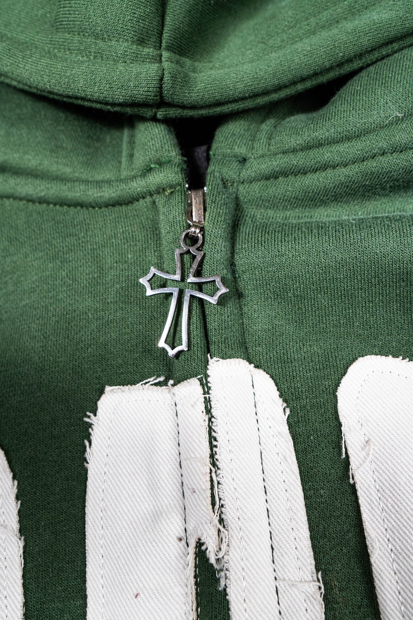 " Praise " Zip Up Hoodie – Hunter Green
