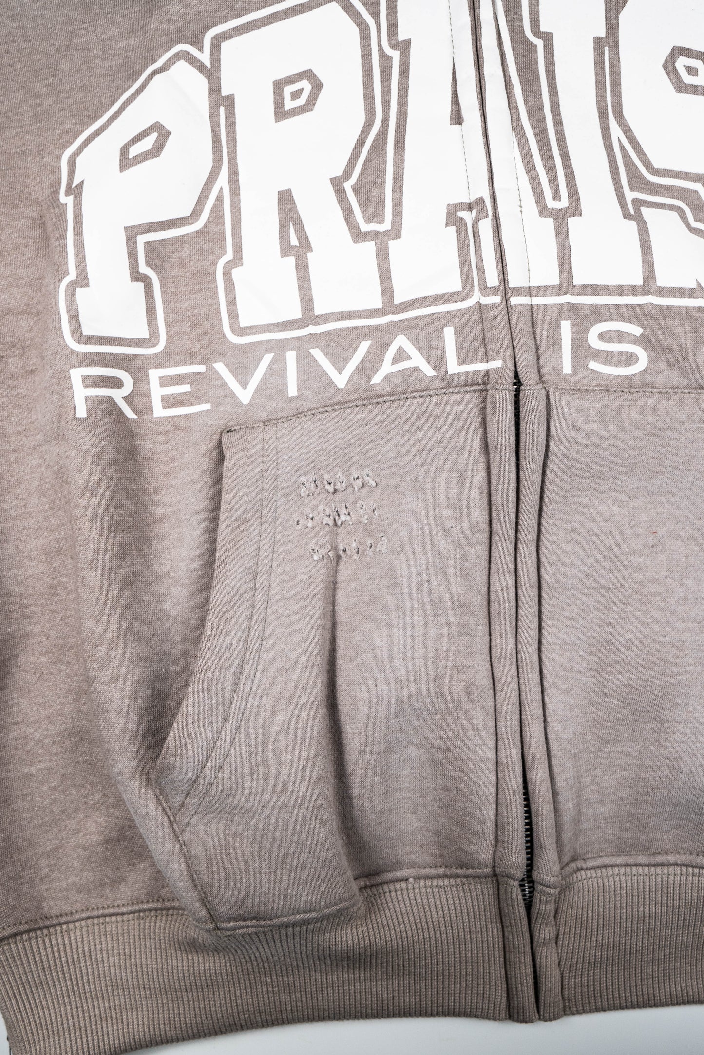 Revival Zip Up Hoodie – Grey