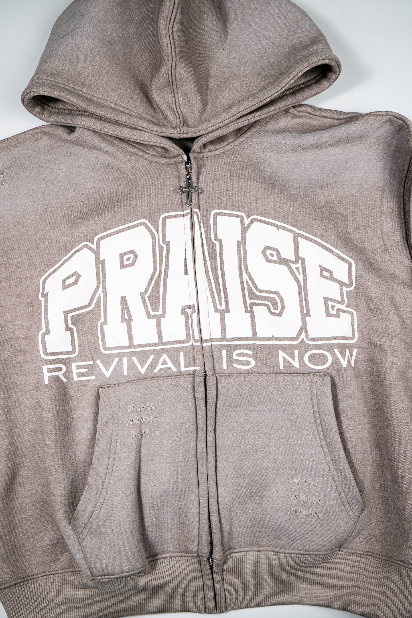 Revival Zip Up Hoodie – Grey