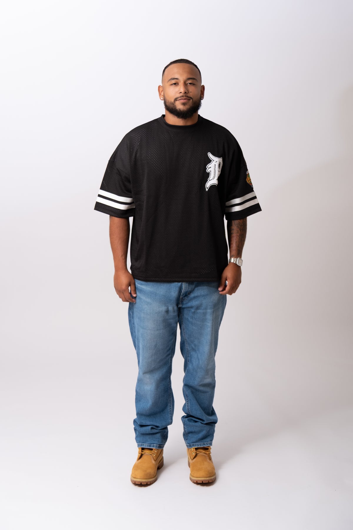 Cristo 23 Batting Jersey - Black White