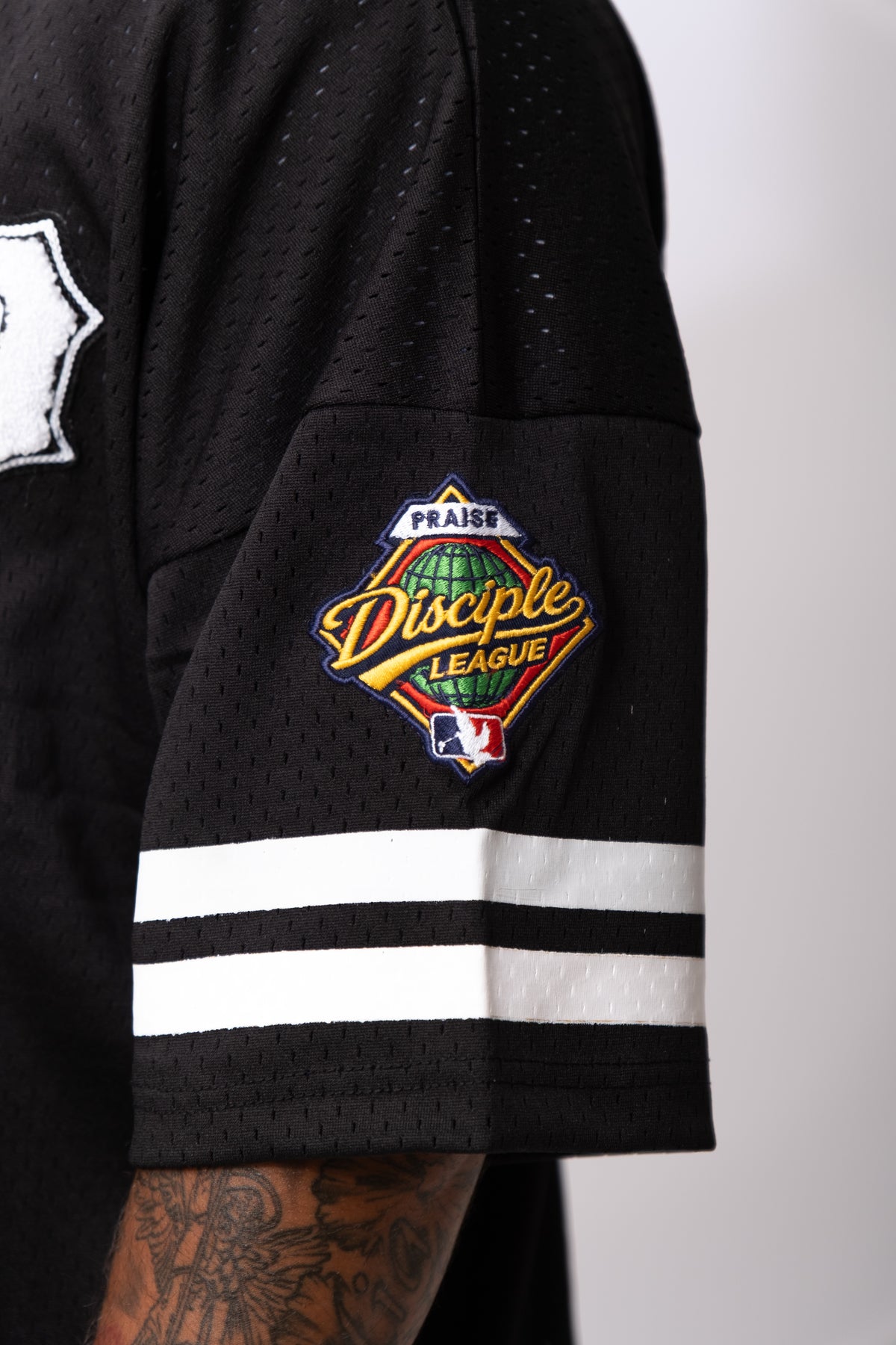 Cristo 23 Batting Jersey - Black White