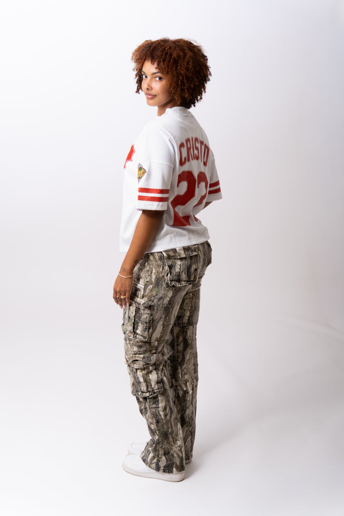 Cristo 23 Batting Jersey - White Cardinal Red