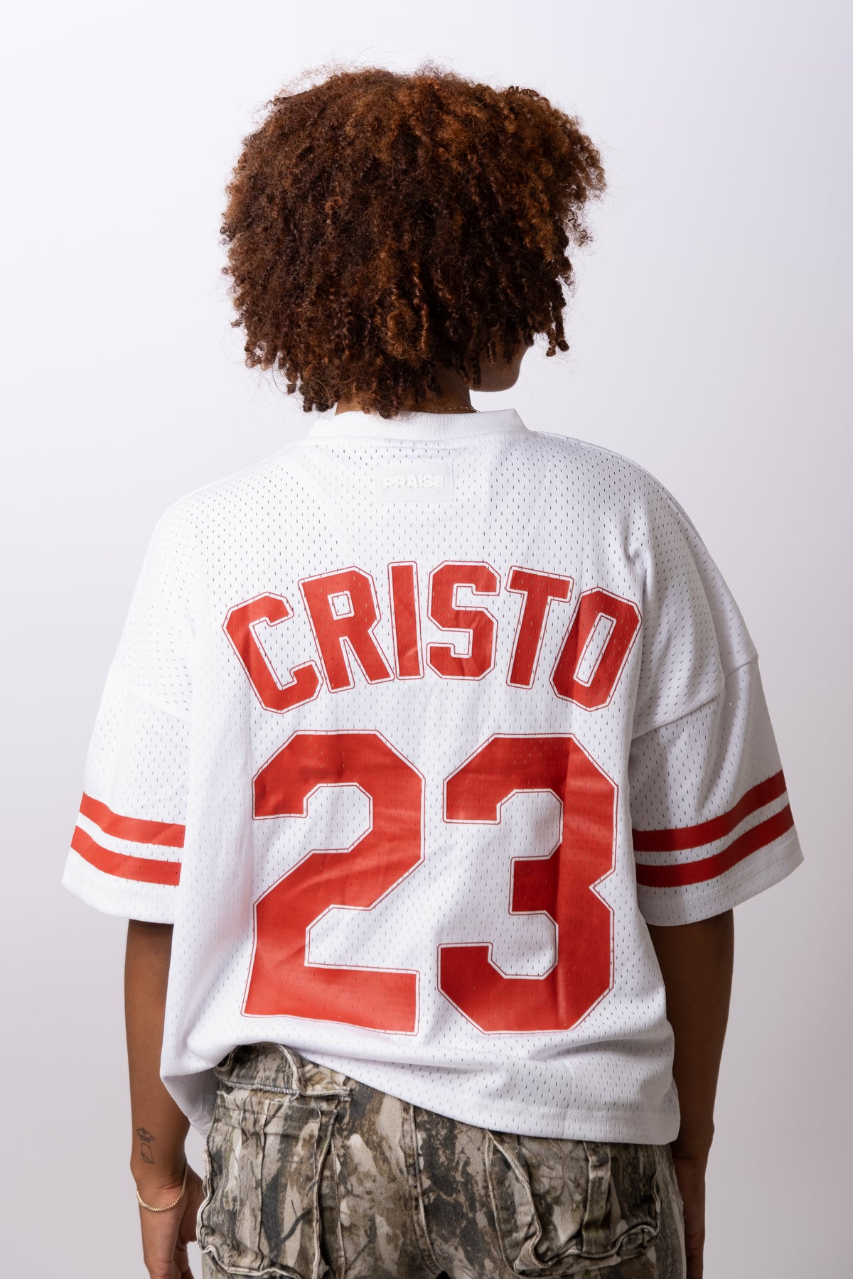 Cristo 23 Batting Jersey - White Cardinal Red