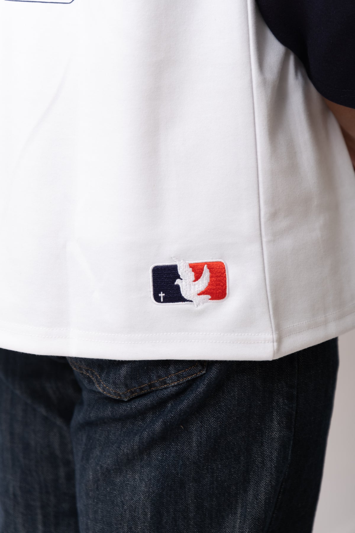 DISCIPLE LEAGUE 3/4 RAGLAN BASEBALL TEE - Navy & White