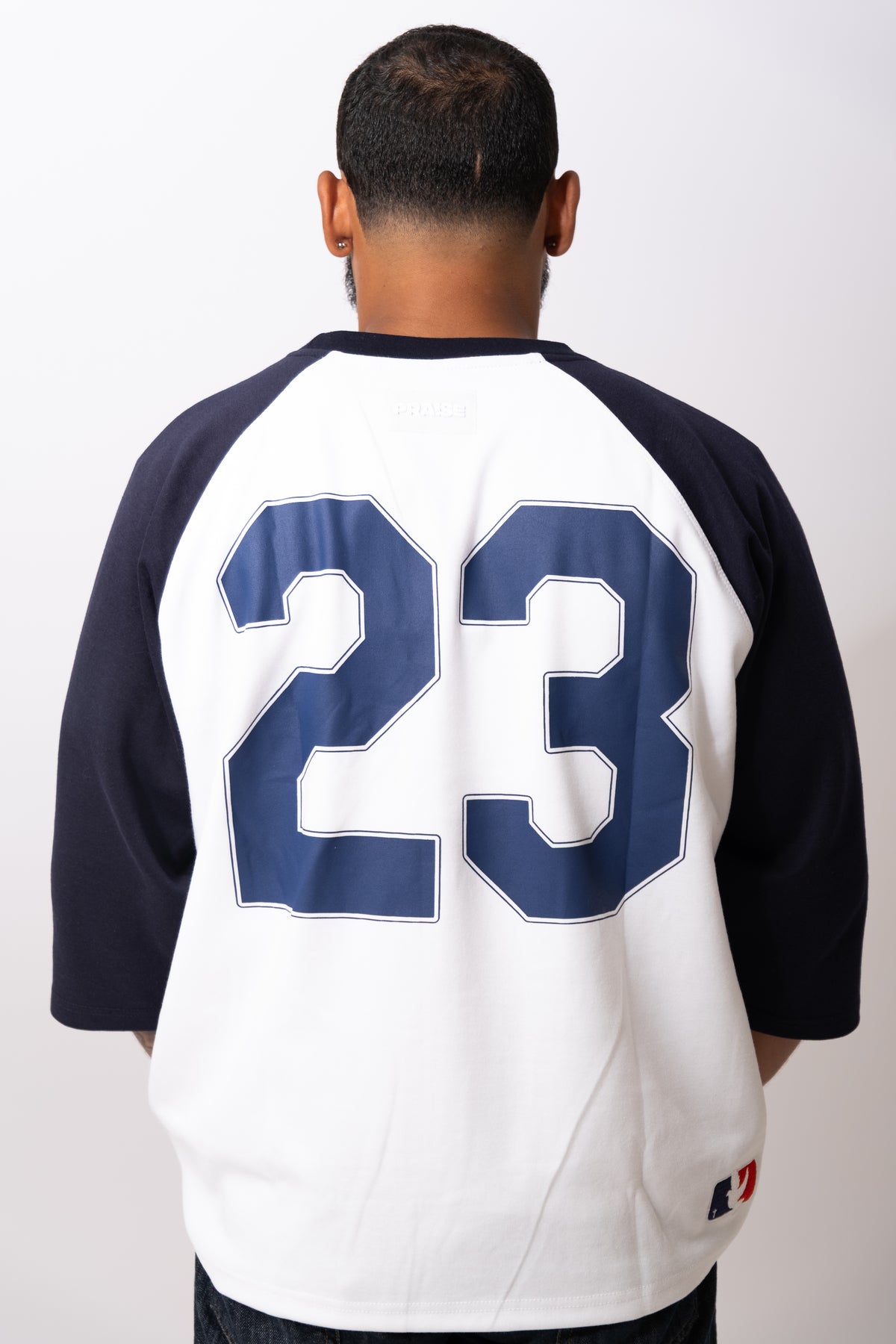 DISCIPLE LEAGUE 3/4 RAGLAN BASEBALL TEE - Navy & White
