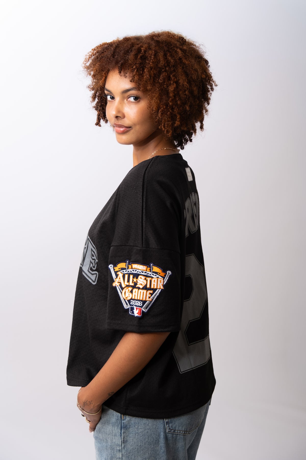 CRISTO 23 BUTTON BASEBALL JERSEY - Blackout