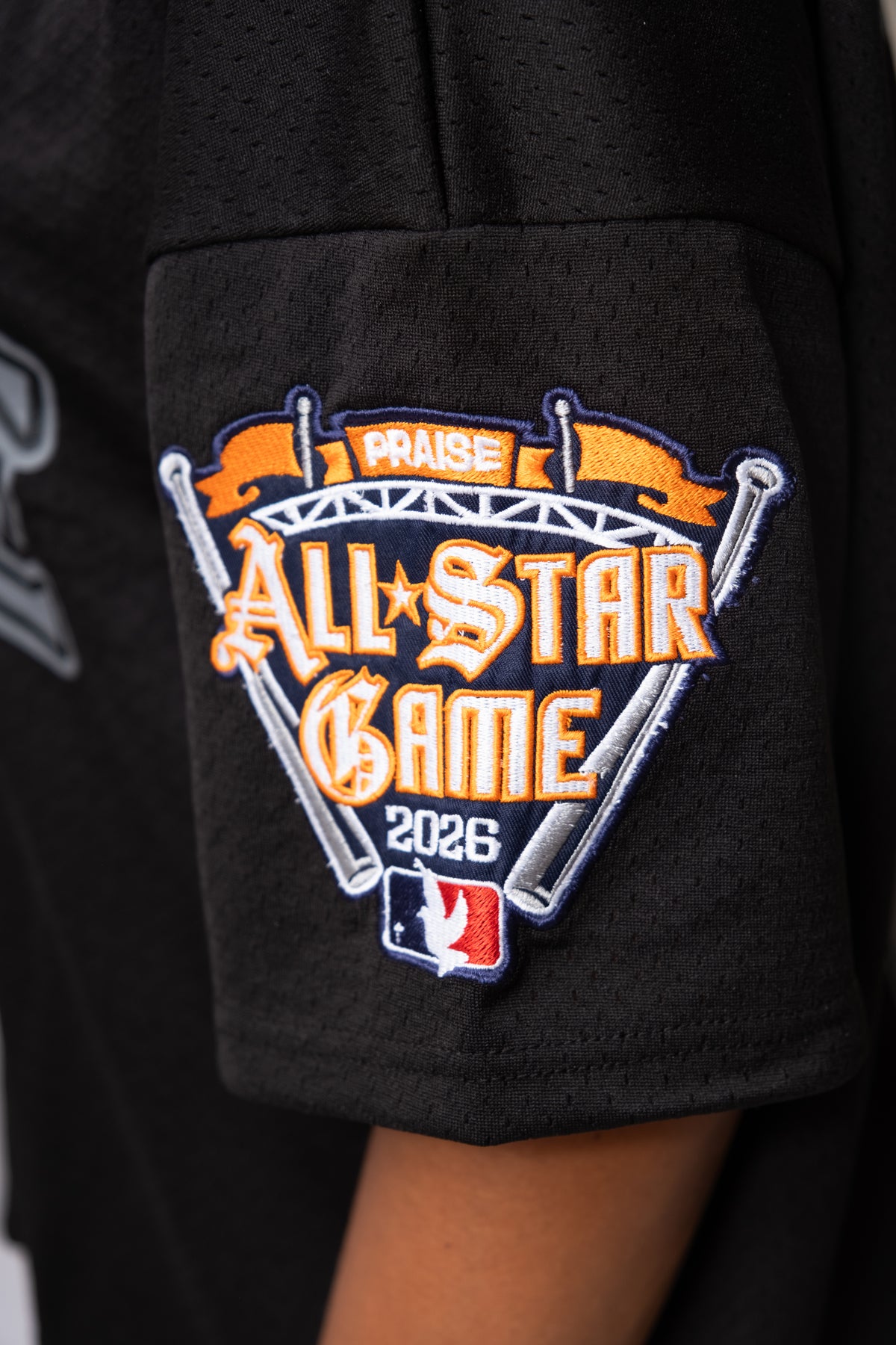 CRISTO 23 BUTTON BASEBALL JERSEY - Blackout