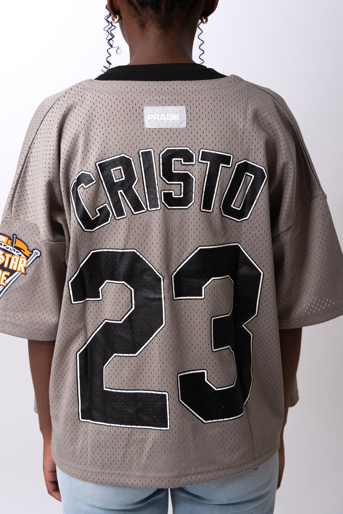 CRISTO 23 BUTTON BASEBALL JERSEY - Heritage Grey