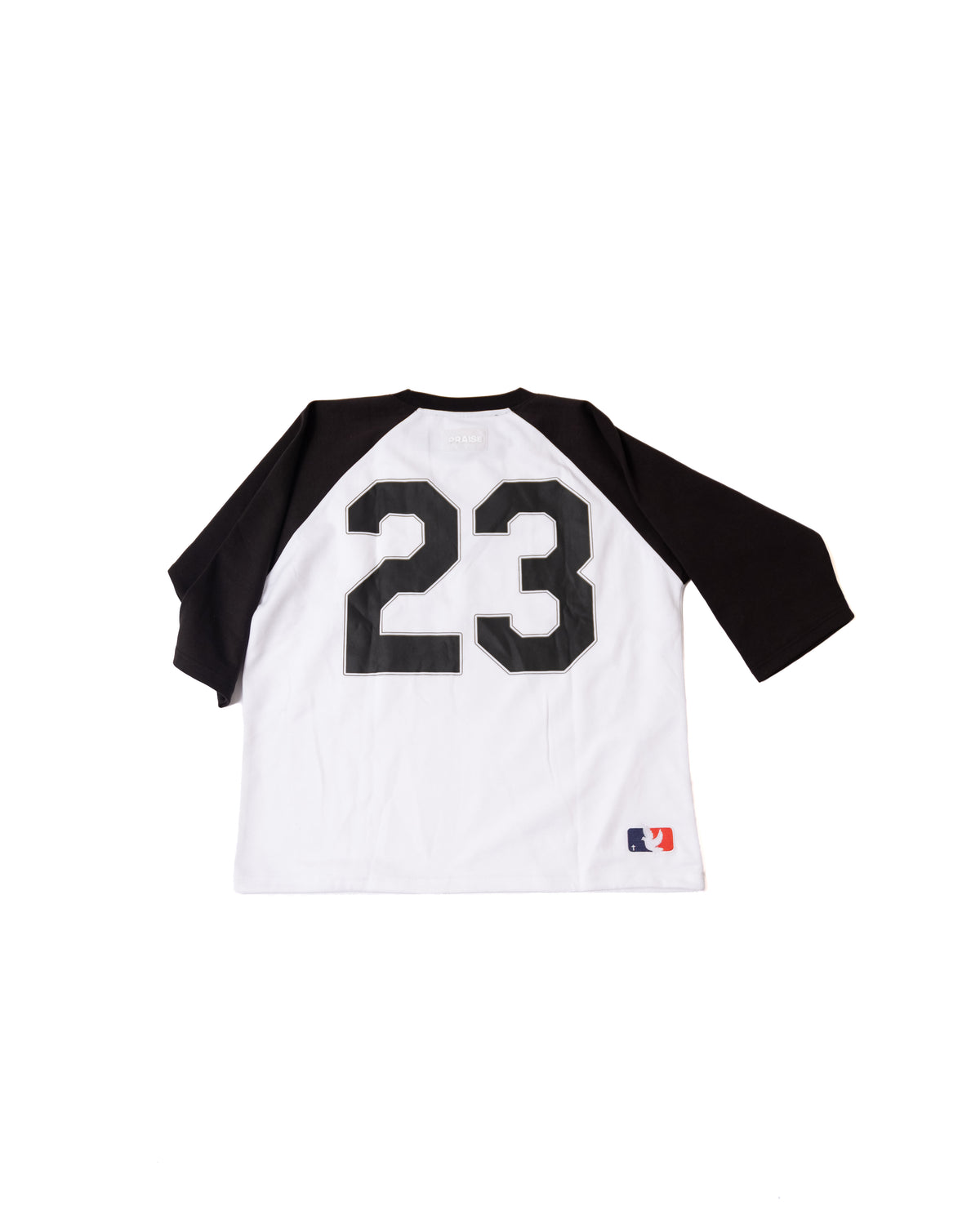 DISCIPLE LEAGUE 3/4 RAGLAN BASEBALL TEE - Black & White
