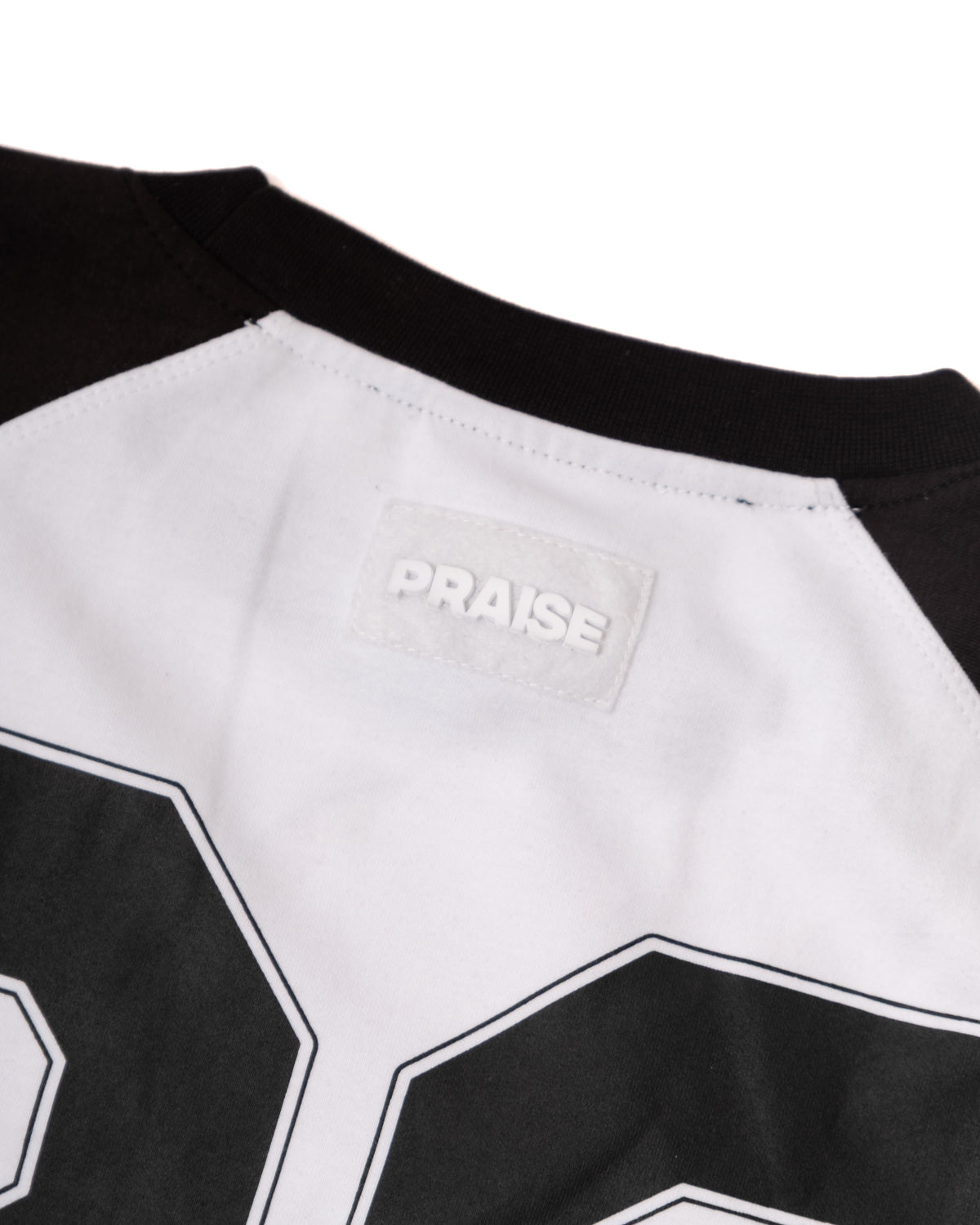 DISCIPLE LEAGUE 3/4 RAGLAN BASEBALL TEE - Black & White