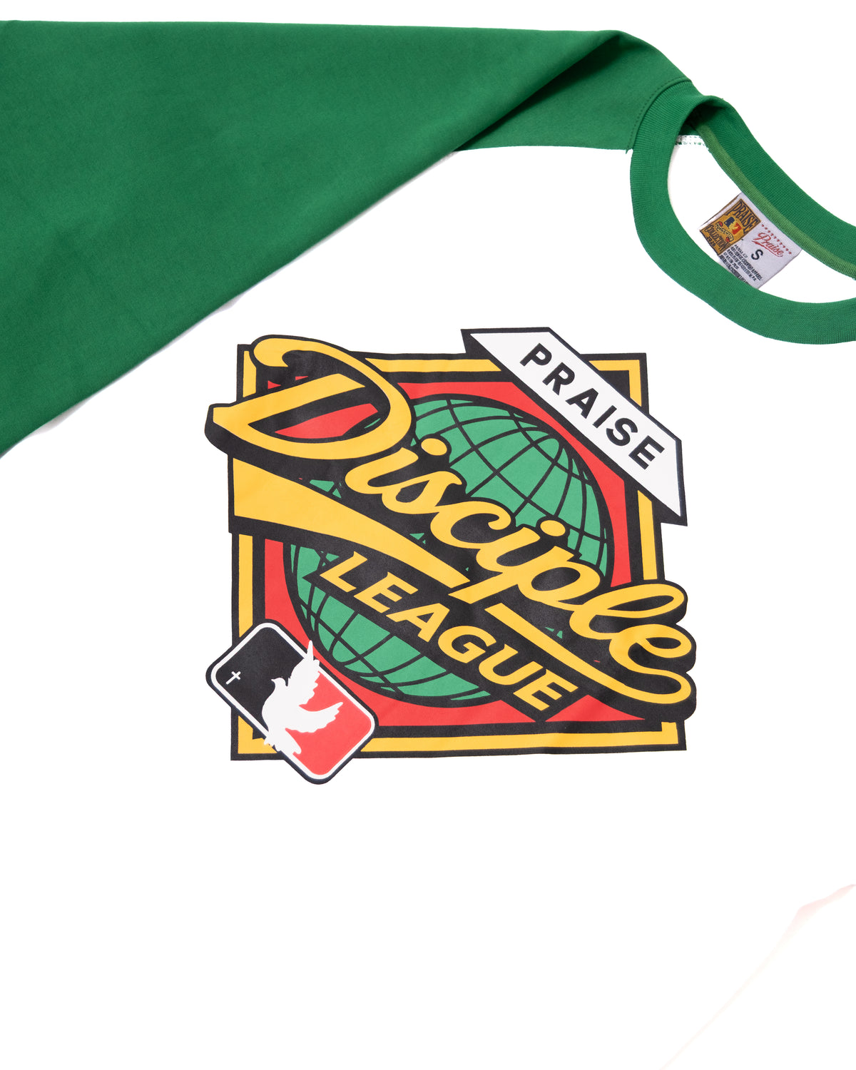 DISCIPLE LEAGUE 3/4 RAGLAN BASEBALL TEE - Field Green