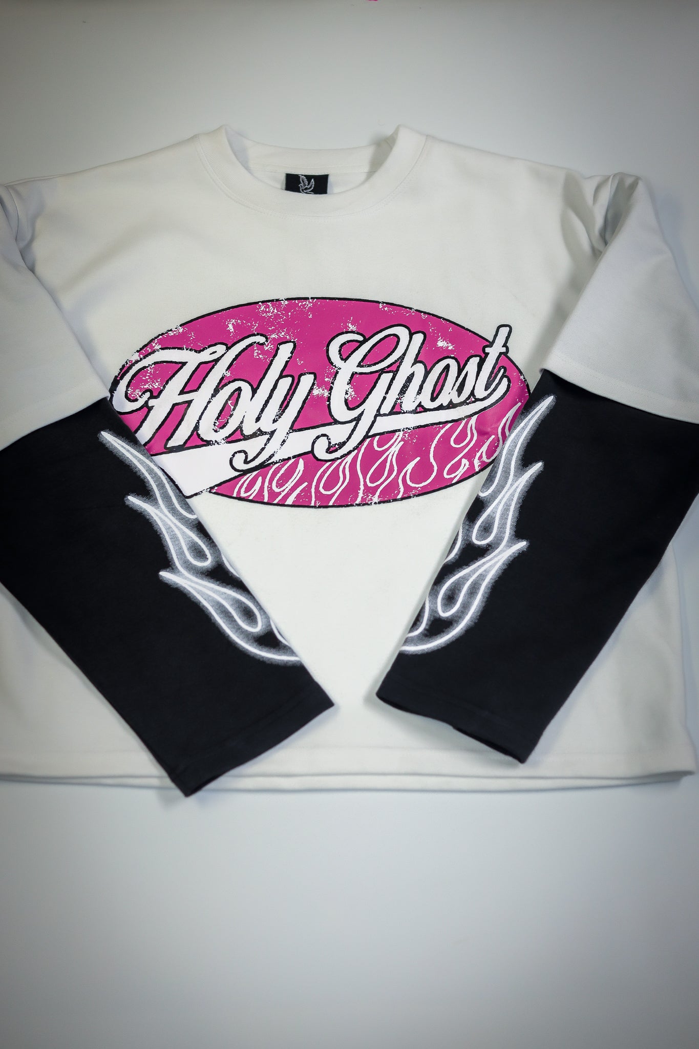 Holy Ghost Layered Tee – Pink