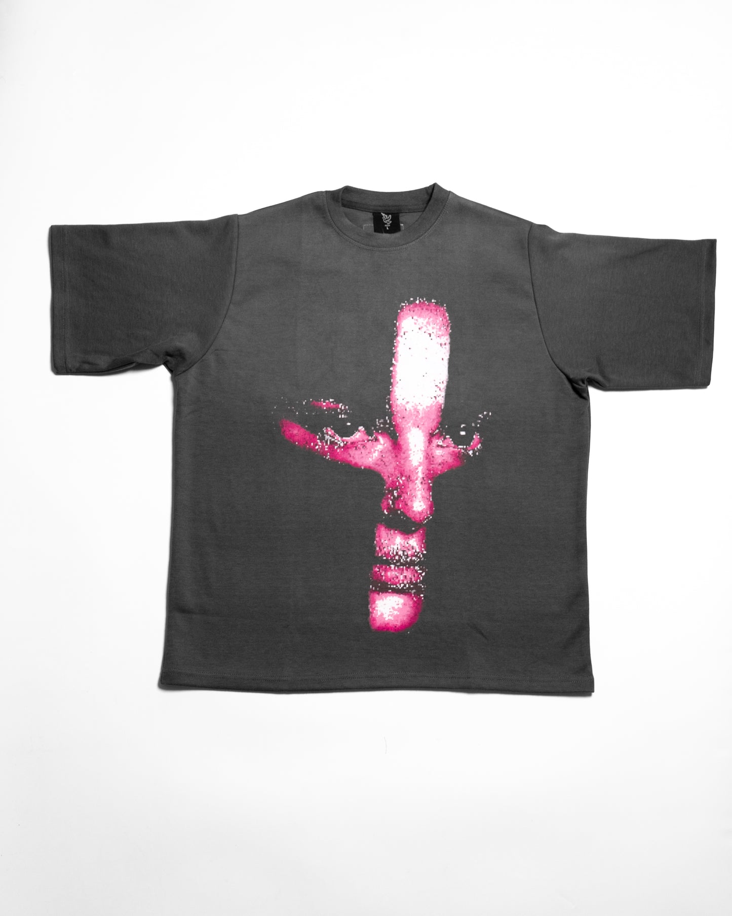 VEIL CROSS YHWH  TEE – PINK | Premium Christian Streetwear by The Praise Brand
