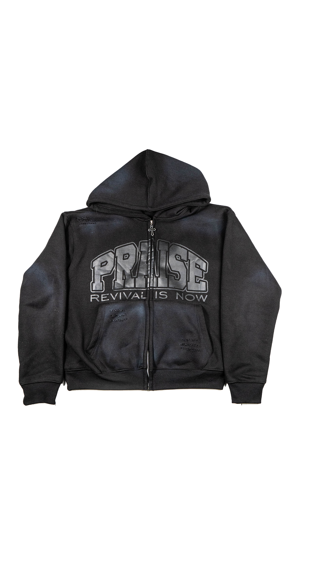 Revival Zip Up Hoodie – Black